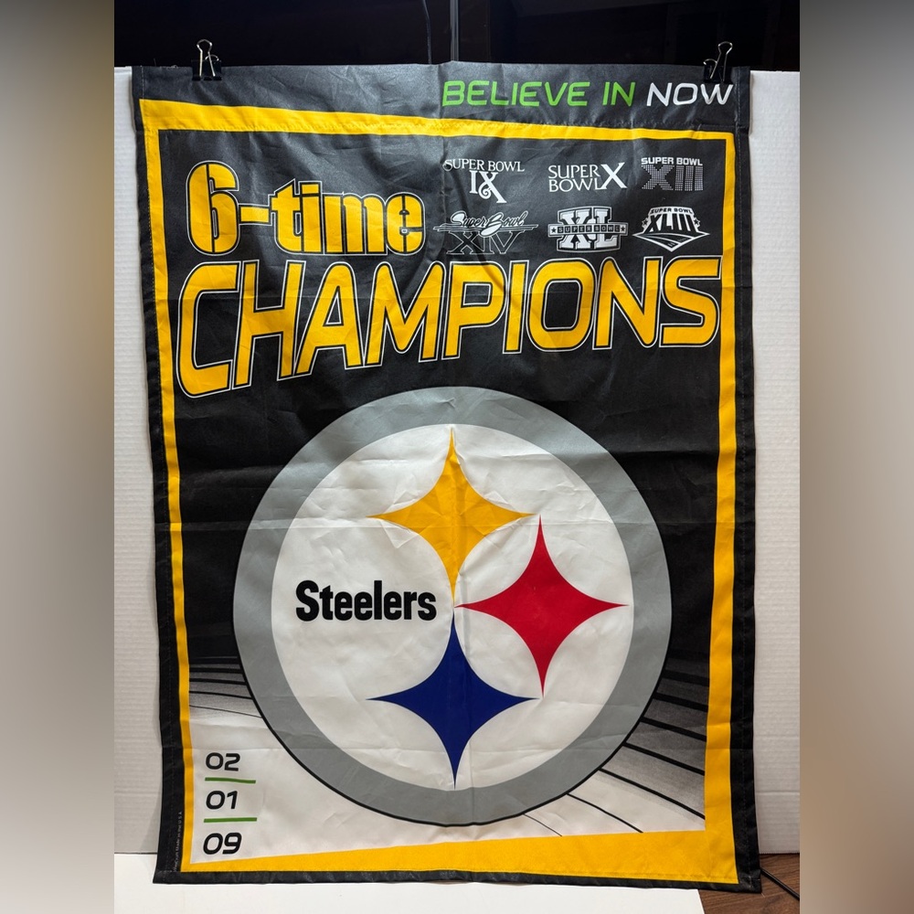 Steelers hanging flag for pole